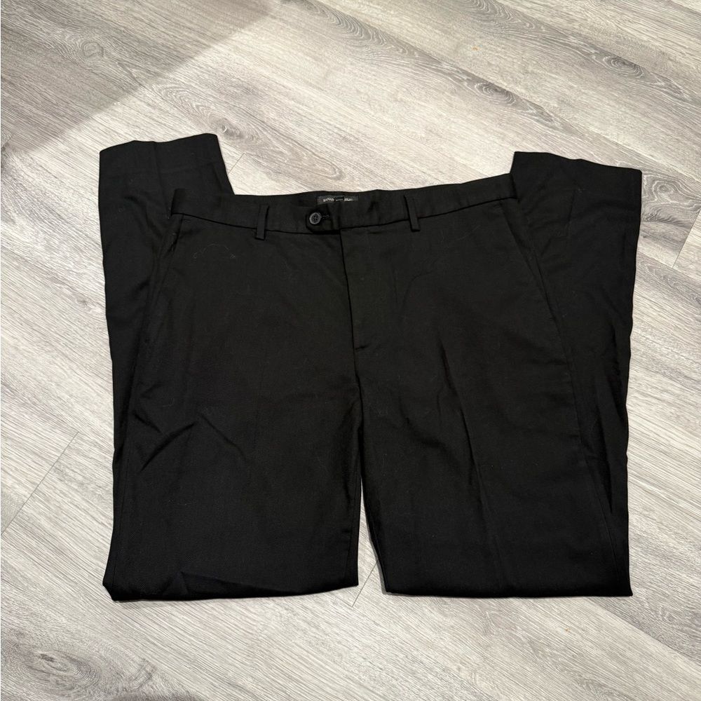 Banana Republic Mens Classic Tailored Fit Black Dress Pants